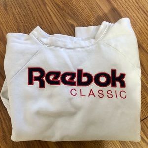 Reebok White Crew Sweatshirt